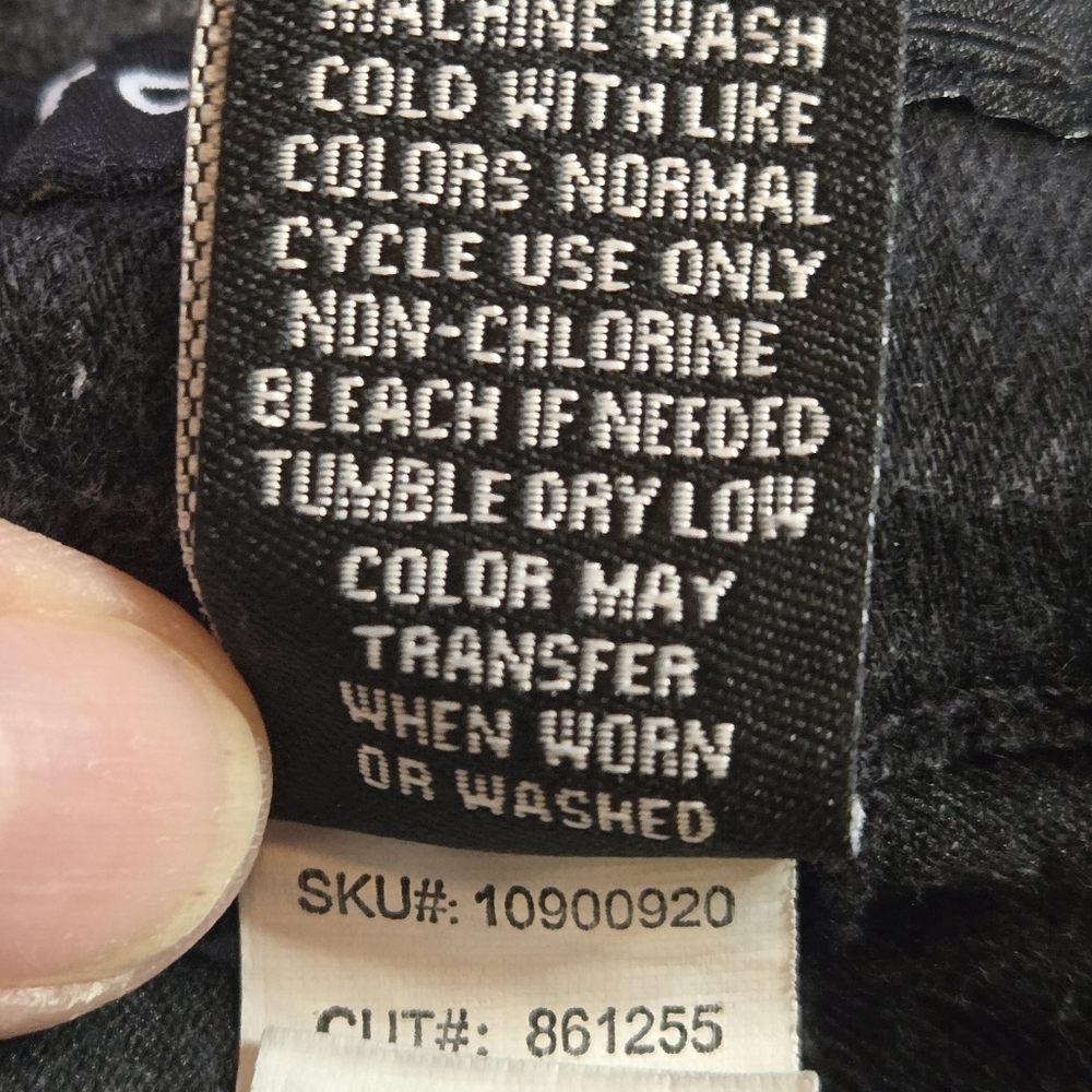 Torrid Black Denim Size 16 Skinny High Rise Tapered Leg Pockets Ladies EUC - Picture 7 of 10